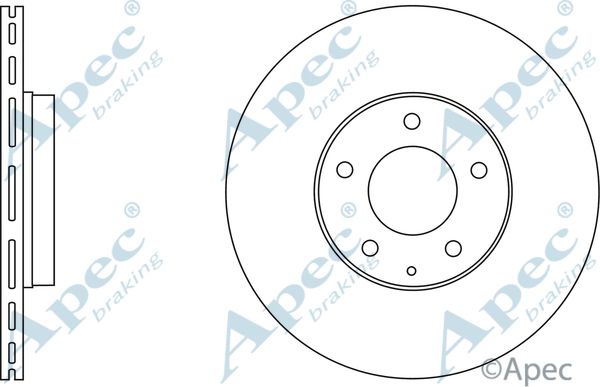 APEC BRAKING Jarrulevy DSK2572